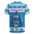 Personalized Trippy Catmas Rugby Jersey Cute Blue Derpy Cat and Owl Companion - Wonder Print Shop
