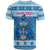 Personalized Trippy Catmas T Shirt Cute Blue Derpy Cat and Owl Companion - Wonder Print Shop