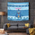 Personalized Trippy Catmas Tapestry Cute Blue Derpy Cat and Owl Companion - Wonder Print Shop