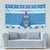 Personalized Trippy Catmas Tapestry Cute Blue Derpy Cat and Owl Companion - Wonder Print Shop