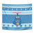 Personalized Trippy Catmas Tapestry Cute Blue Derpy Cat and Owl Companion - Wonder Print Shop