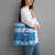 Personalized Trippy Catmas Tote Bag Cute Blue Derpy Cat and Owl Companion - Wonder Print Shop