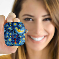 Trippy Cat and Owl AirPods Case Starry Psychedelic Vibes - Wonder Print Shop