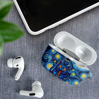 Trippy Cat and Owl AirPods Case Starry Psychedelic Vibes - Wonder Print Shop