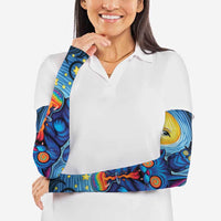 Trippy Cat and Owl Arm Sleeves Starry Psychedelic Vibes - Wonder Print Shop
