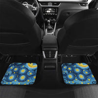 Trippy Cat and Owl Car Mats Starry Psychedelic Vibes - Wonder Print Shop
