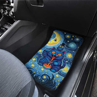 Trippy Cat and Owl Car Mats Starry Psychedelic Vibes - Wonder Print Shop