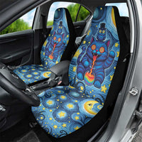 Trippy Cat and Owl Car Seat Cover Starry Psychedelic Vibes - Wonder Print Shop