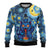 Trippy Cat and Owl Ugly Christmas Sweater Starry Psychedelic Vibes - Wonder Print Shop