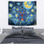 Trippy Cat and Owl Tapestry Starry Psychedelic Vibes - Wonder Print Shop