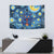 Trippy Cat and Owl Tapestry Starry Psychedelic Vibes - Wonder Print Shop