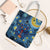 Trippy Cat and Owl Tote Bag Starry Psychedelic Vibes - Wonder Print Shop