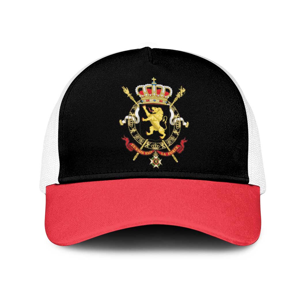 Belgium Mesh Trucker Cap National Flag Colors - Wonder Print Shop