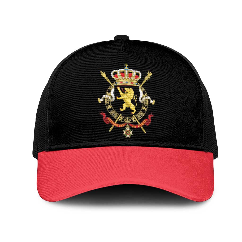 Belgium Mesh Trucker Cap National Flag Colors - Wonder Print Shop