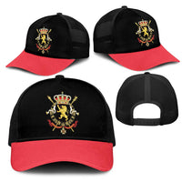 Belgium Mesh Trucker Cap National Flag Colors - Wonder Print Shop