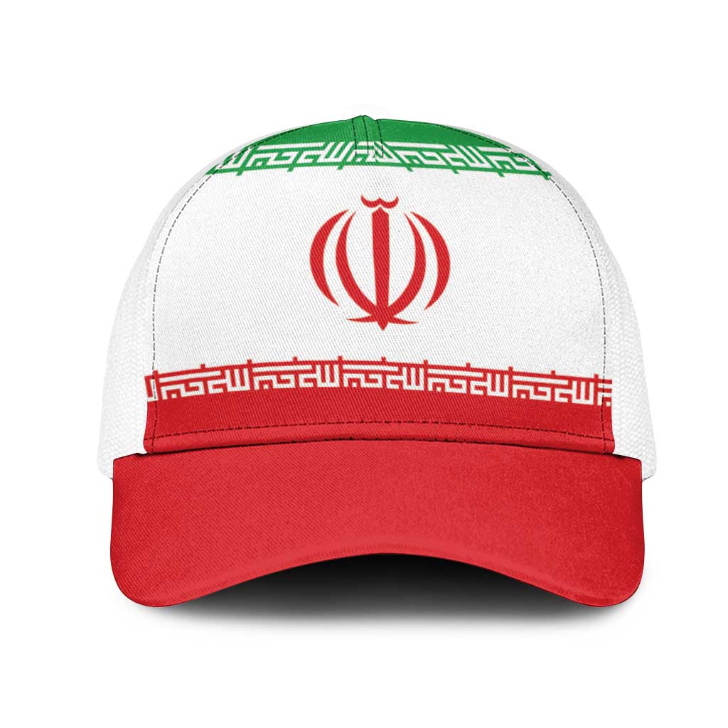 Iran Mesh Trucker Cap National Flag Colors - Wonder Print Shop