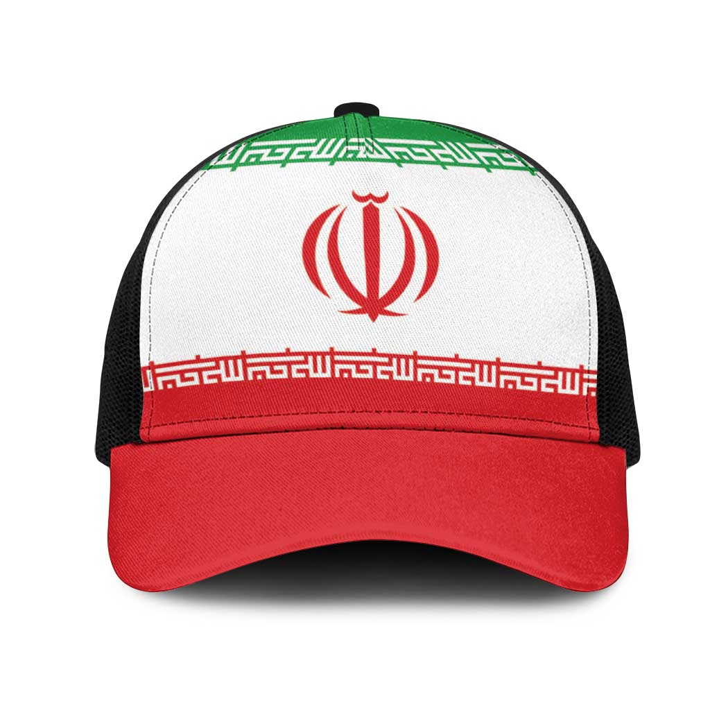 Iran Mesh Trucker Cap National Flag Colors - Wonder Print Shop