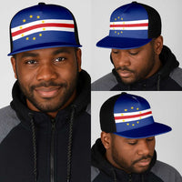 Cape Verde Mesh Trucker Cap National Flag Colors - Wonder Print Shop