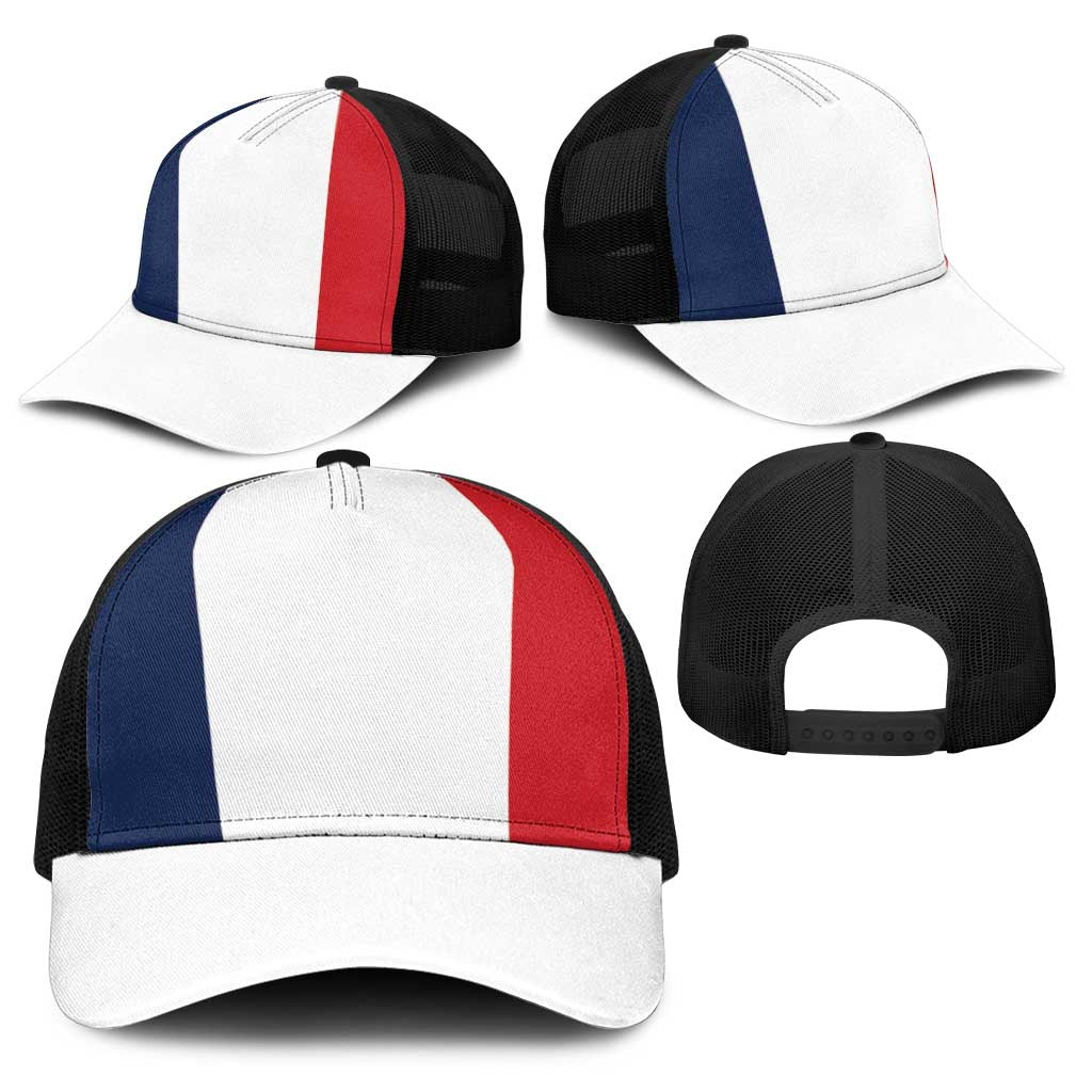 France Baseball Net Cap National Flag Colors - Wonder Print Shop