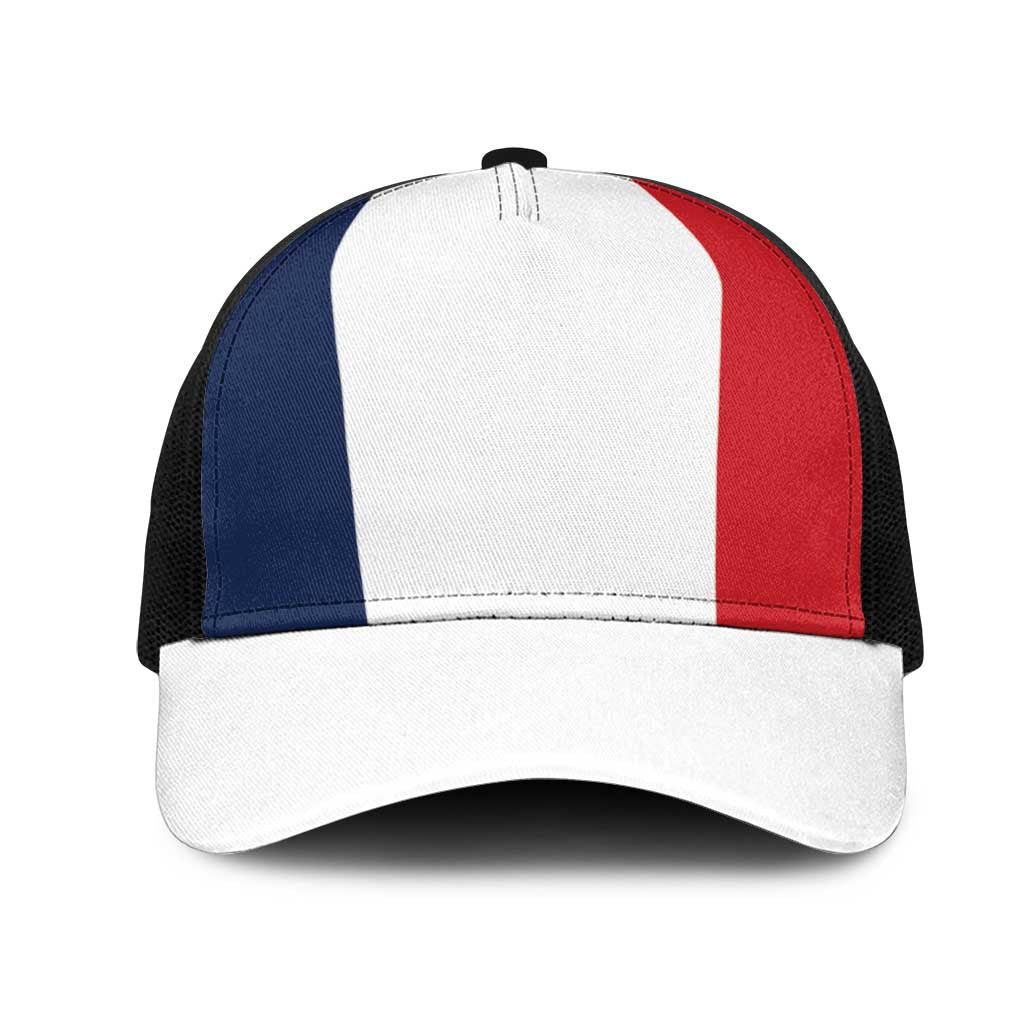 France Mesh Trucker Cap National Flag Colors - Wonder Print Shop