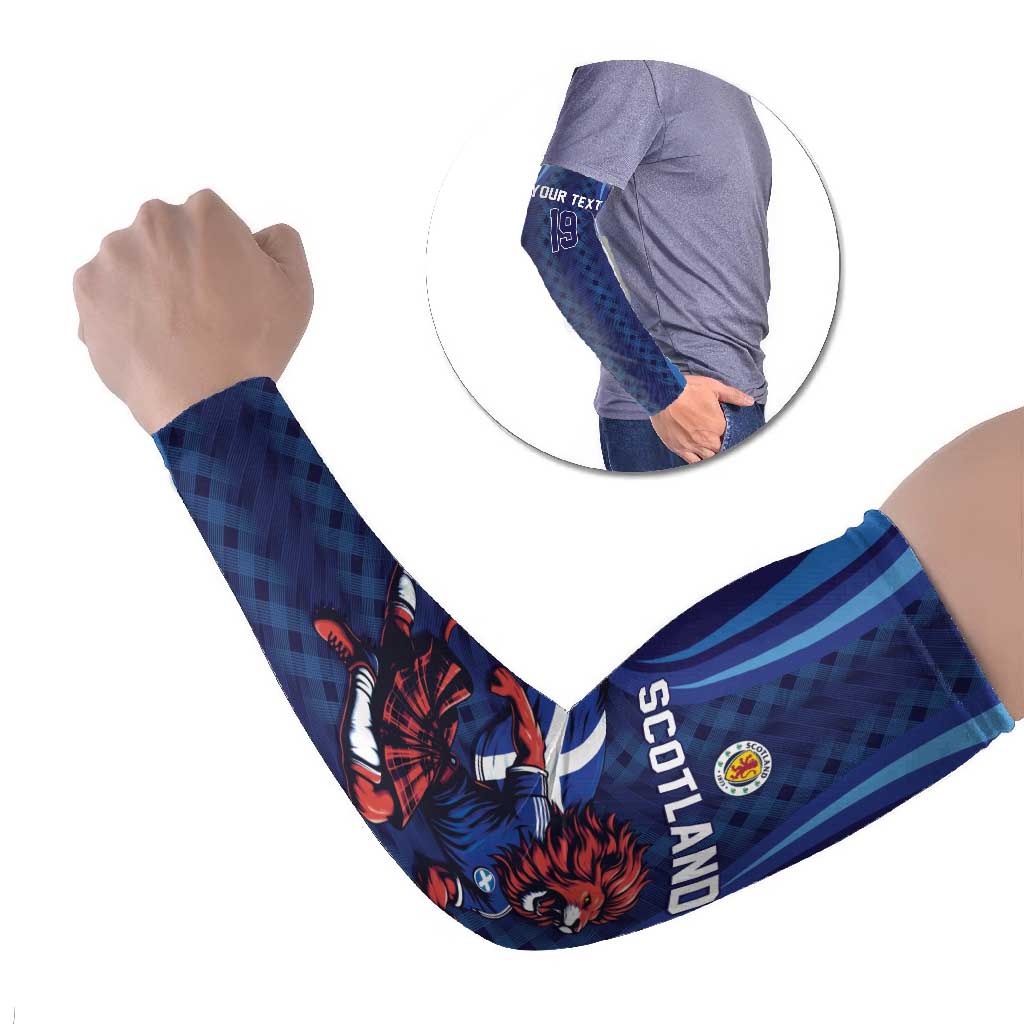 Custom World Football 2026 Scotland Arm Sleeves Lion Mascot Go Scottish