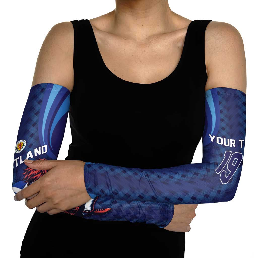 Custom World Football 2026 Scotland Arm Sleeves Lion Mascot Go Scottish