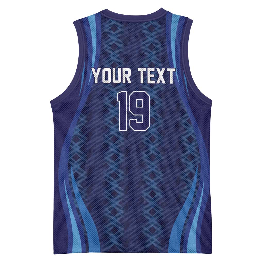 Custom World Football 2026 Scotland Basketball Jersey Lion Mascot Go Scottish