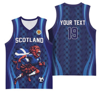 Custom World Football 2026 Scotland Basketball Jersey Lion Mascot Go Scottish