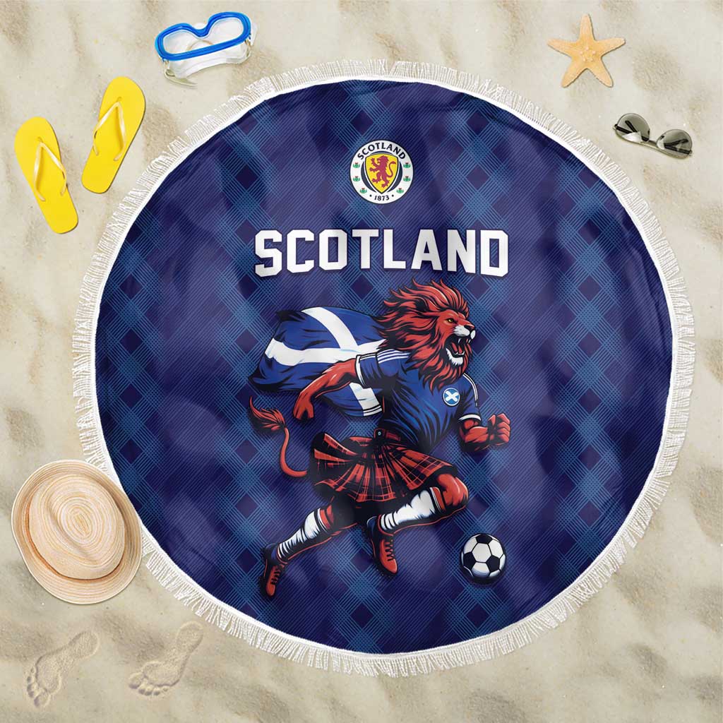 World Football 2026 Scotland Beach Blanket Lion Mascot Go Scottish