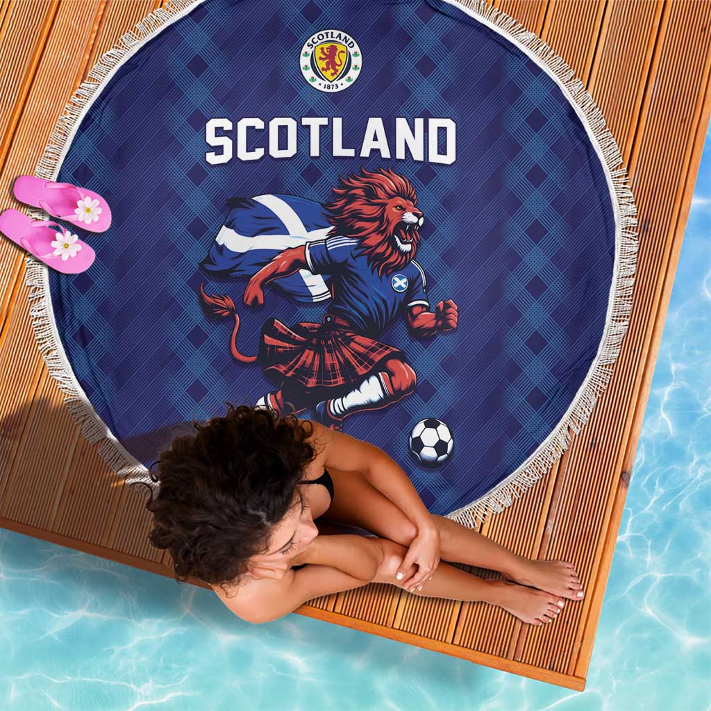 World Football 2026 Scotland Beach Blanket Lion Mascot Go Scottish