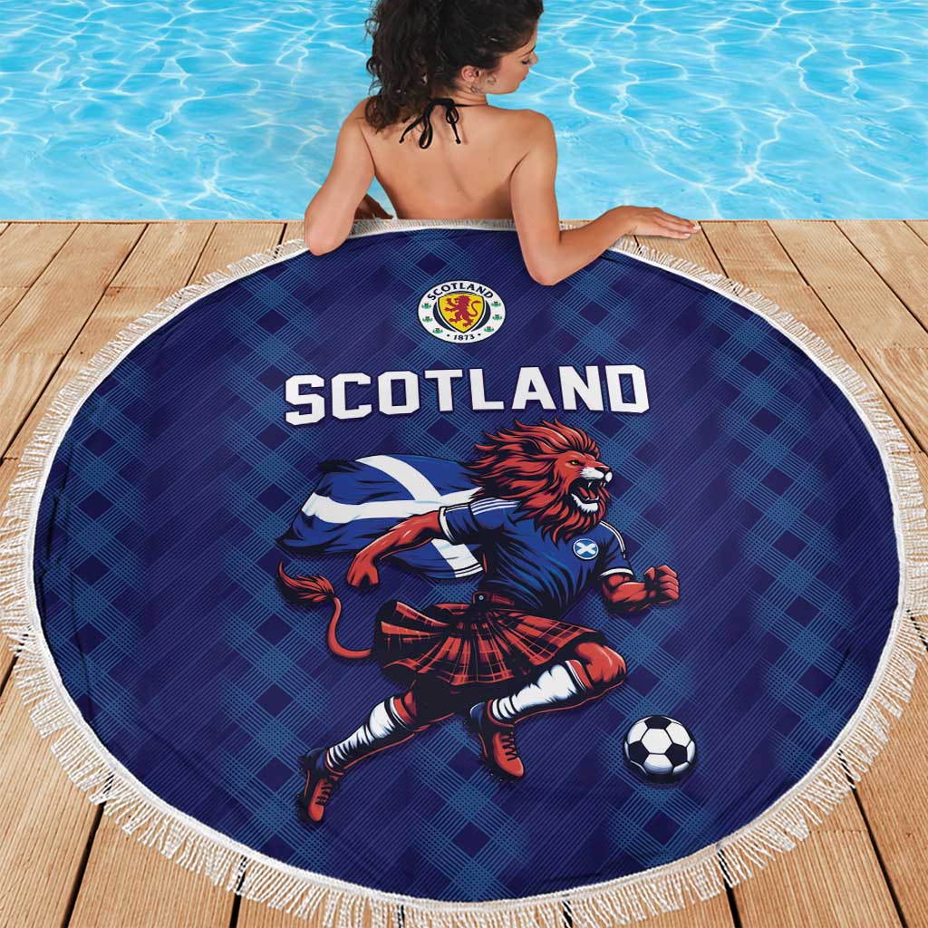 World Football 2026 Scotland Beach Blanket Lion Mascot Go Scottish