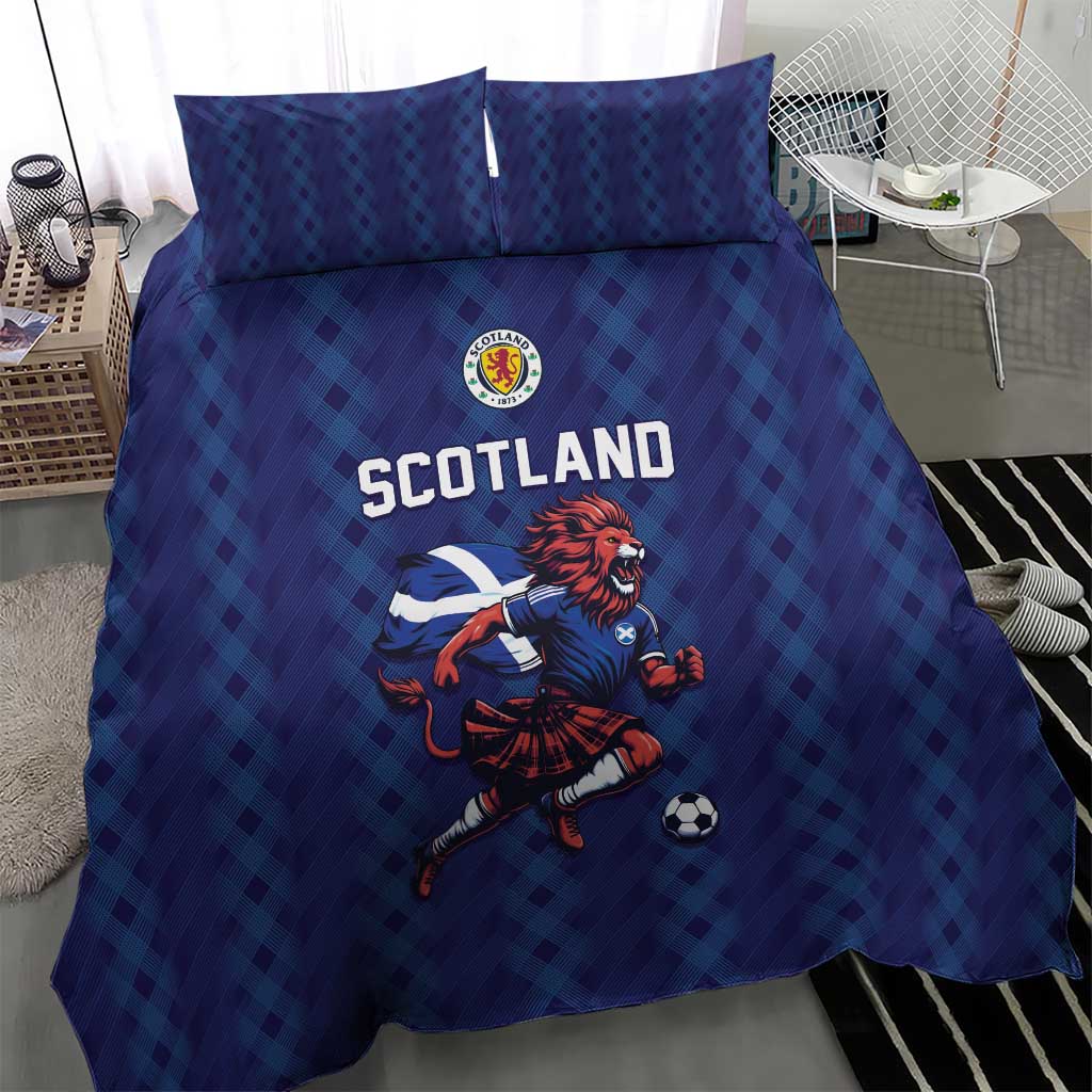World Football 2026 Scotland Bedding Set Lion Mascot Go Scottish