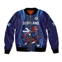 Custom World Football 2026 Scotland Bomber Jacket Lion Mascot Go Scottish