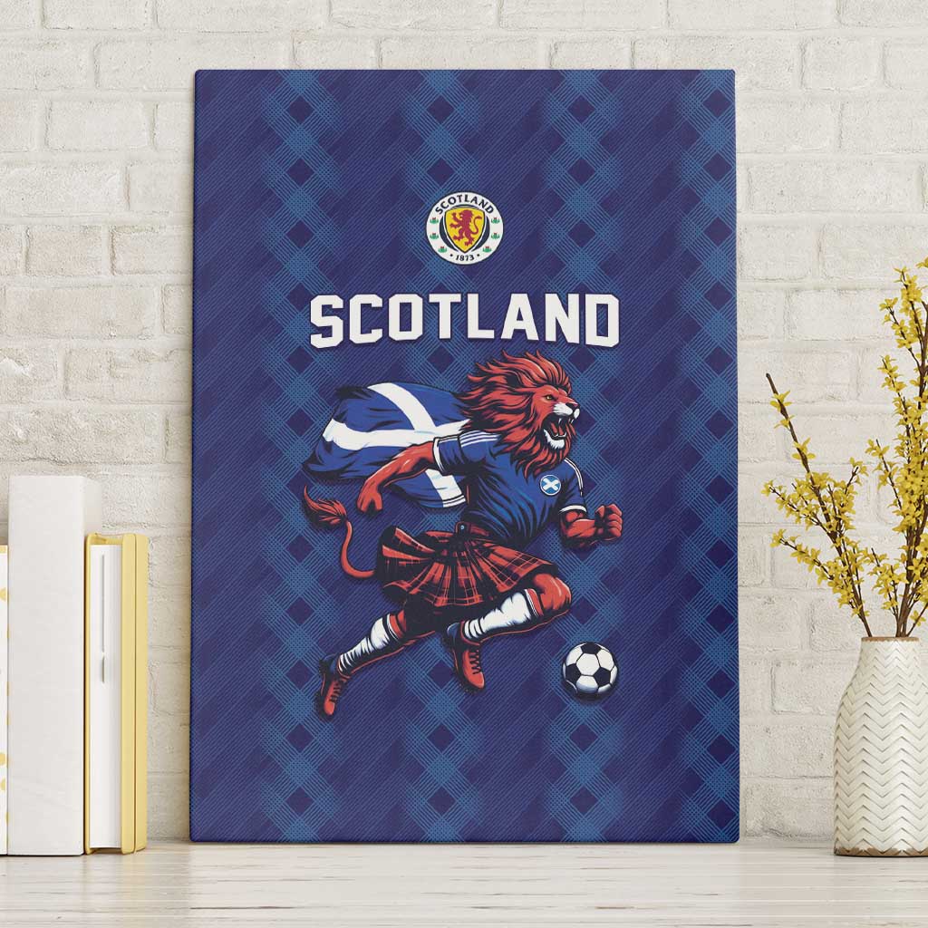 World Football 2026 Scotland Canvas Wall Art Lion Mascot Go Scottish