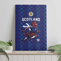 World Football 2026 Scotland Canvas Wall Art Lion Mascot Go Scottish