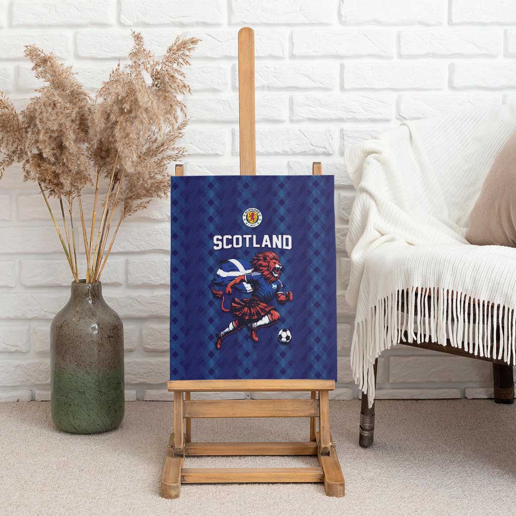 World Football 2026 Scotland Canvas Wall Art Lion Mascot Go Scottish