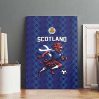 World Football 2026 Scotland Canvas Wall Art Lion Mascot Go Scottish