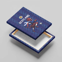 World Football 2026 Scotland Canvas Wall Art Lion Mascot Go Scottish