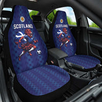 World Football 2026 Scotland Car Seat Cover Lion Mascot Go Scottish
