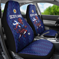 World Football 2026 Scotland Car Seat Cover Lion Mascot Go Scottish