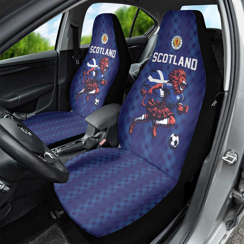 World Football 2026 Scotland Car Seat Cover Lion Mascot Go Scottish