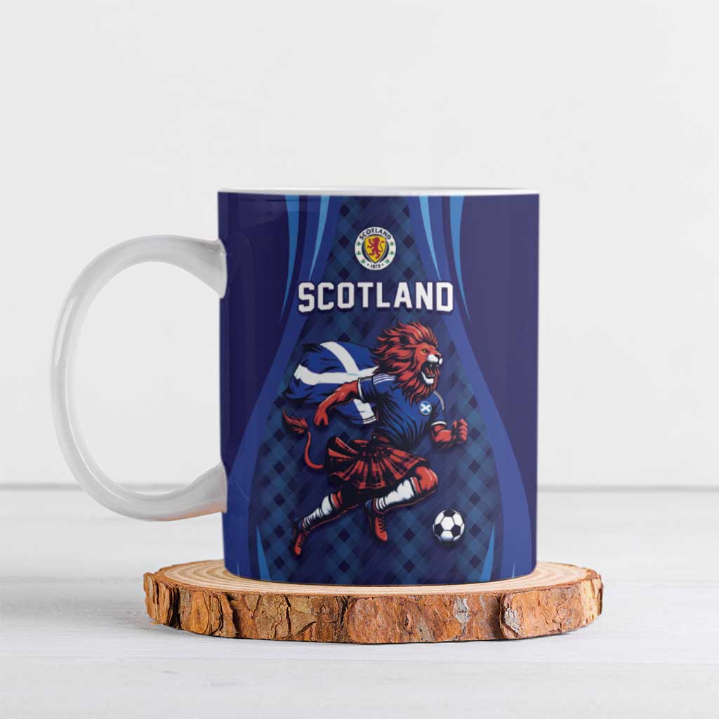 Custom World Football 2026 Scotland Ceramic Mug Lion Mascot Go Scottish