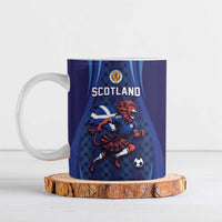Custom World Football 2026 Scotland Ceramic Mug Lion Mascot Go Scottish