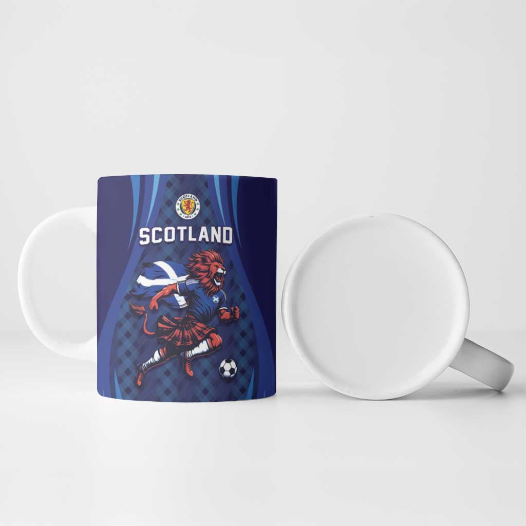 Custom World Football 2026 Scotland Ceramic Mug Lion Mascot Go Scottish