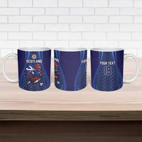 Custom World Football 2026 Scotland Ceramic Mug Lion Mascot Go Scottish
