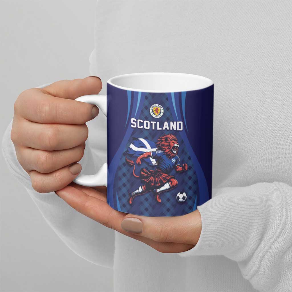 Custom World Football 2026 Scotland Ceramic Mug Lion Mascot Go Scottish