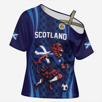 Custom World Football 2026 Scotland Cross Shoulder Shirt Lion Mascot Go Scottish
