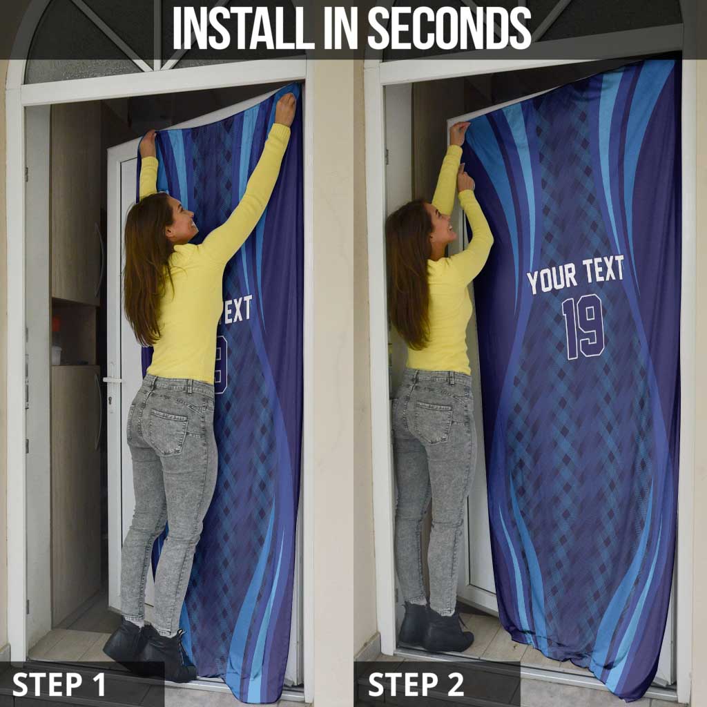 Custom World Football 2026 Scotland Door Cover Lion Mascot Go Scottish