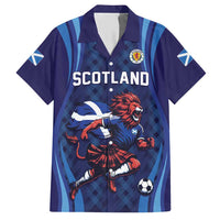 Custom World Football 2026 Scotland Hawaiian Shirt Lion Mascot Go Scottish