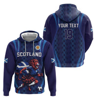 Custom World Football 2026 Scotland Hoodie Lion Mascot Go Scottish